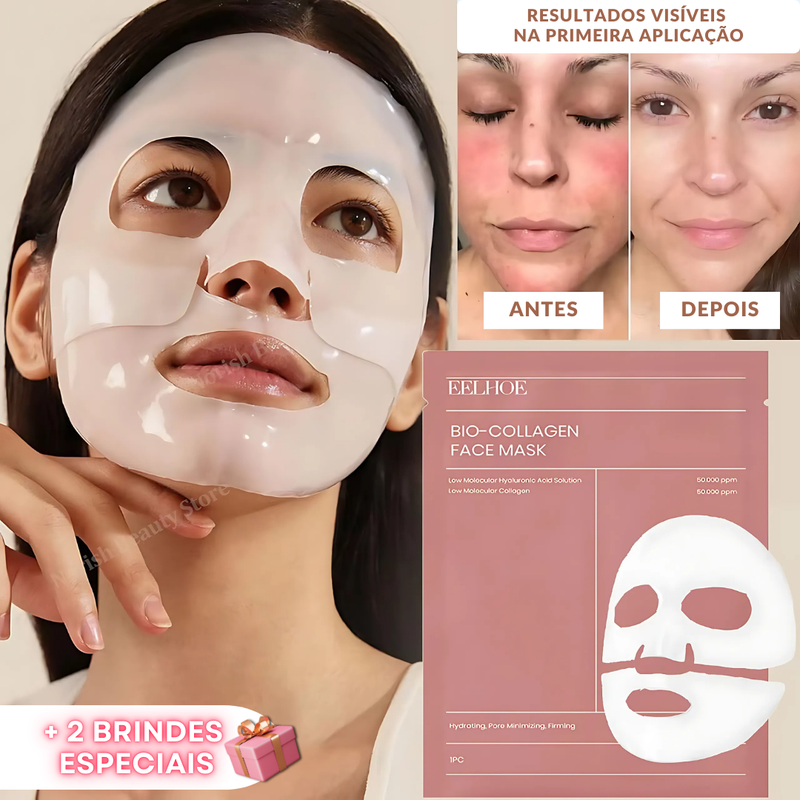[COMPRE 1 LEVE 2] BiocollagenPlus - Máscara absorvível de colágeno + ativos do botox.